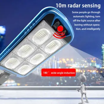 Универсальный Светодиодный светильник Zonne-Straatverlichting Pir с Датчиком Движения Smart Tuin Lamp 150 COB с Солнечным Перерегулированием Licht Outdoor Wandlamp