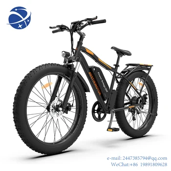 Цена Yun YiCheap Мощный 26-дюймовый 48v литиевый 750 Вт Электрический Горный Велосипед Fat Tire
