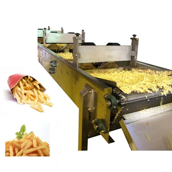 Цена по прейскуранту завода-изготовителя Промышленная Полностью автоматическая машина Для Производства Жареных картофельных чипсов Замороженный картофель Фри