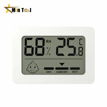 Цифровой Гигрометр, термометр, Датчик контроля температуры и влажности, Электронный Термогигрометр для дома