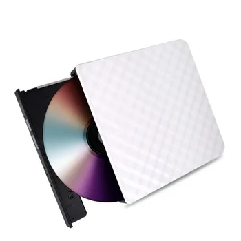 Черный, Белый Цвет Портативный USB 3.0 Внешний DVD-проигрыватель CD/DVD ROM CD RW-Плеер Оптический привод для записи записей для портативного компьютера ПК
