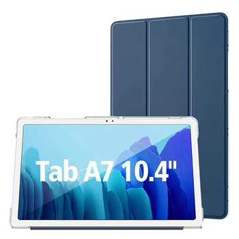 Чехол для планшета Samsung Galaxy Tab A7 10.4 2020 SM-T500 SM-T505 T500 T505 с магнитной подставкой Smart Cover + Закаленное стекло