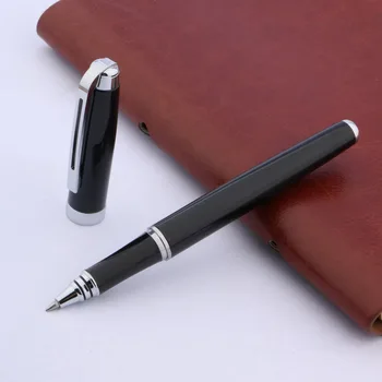 Шариковая ручка Классический Черный С серебряным зажимом 0,5 Шариковая ручка Бизнес Офис Школьные принадлежности Письменные принадлежности