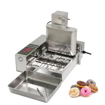 Электрическая Автоматическая машина для обжарки пончиков, 4 Ряда коммерческих Пончиков, Машина Для Жарки Пончиков, Оборудование для общественного питания