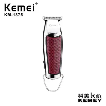 Электрическая машинка для стрижки волос KEMEI KM-1875, Бесшумный Профессиональный Триммер для волос, Беспроводная Мужская Машинка для стрижки волос, Беспроводная Борода