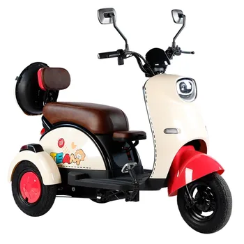 Электрический трехколесный велосипед 600 Вт 48/60 В 20AH литиевая батарея Бытовая для взрослых