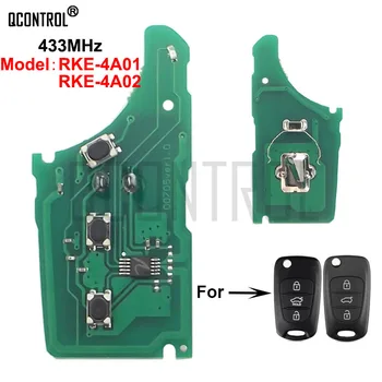 Электронная плата дистанционного ключа автомобиля QCONTROL для HYUNDAI SRKE-4A01 или RKE-4A02 CE 433-EU-TP 433 МГц Сигнализация управления автомобилем