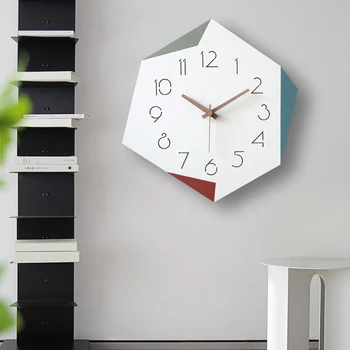 Эстетичные бесшумные настенные часы Time Nordic Facom, Часовой механизм для спален, Эстетичный декор, Мерцающее Оформление комнат